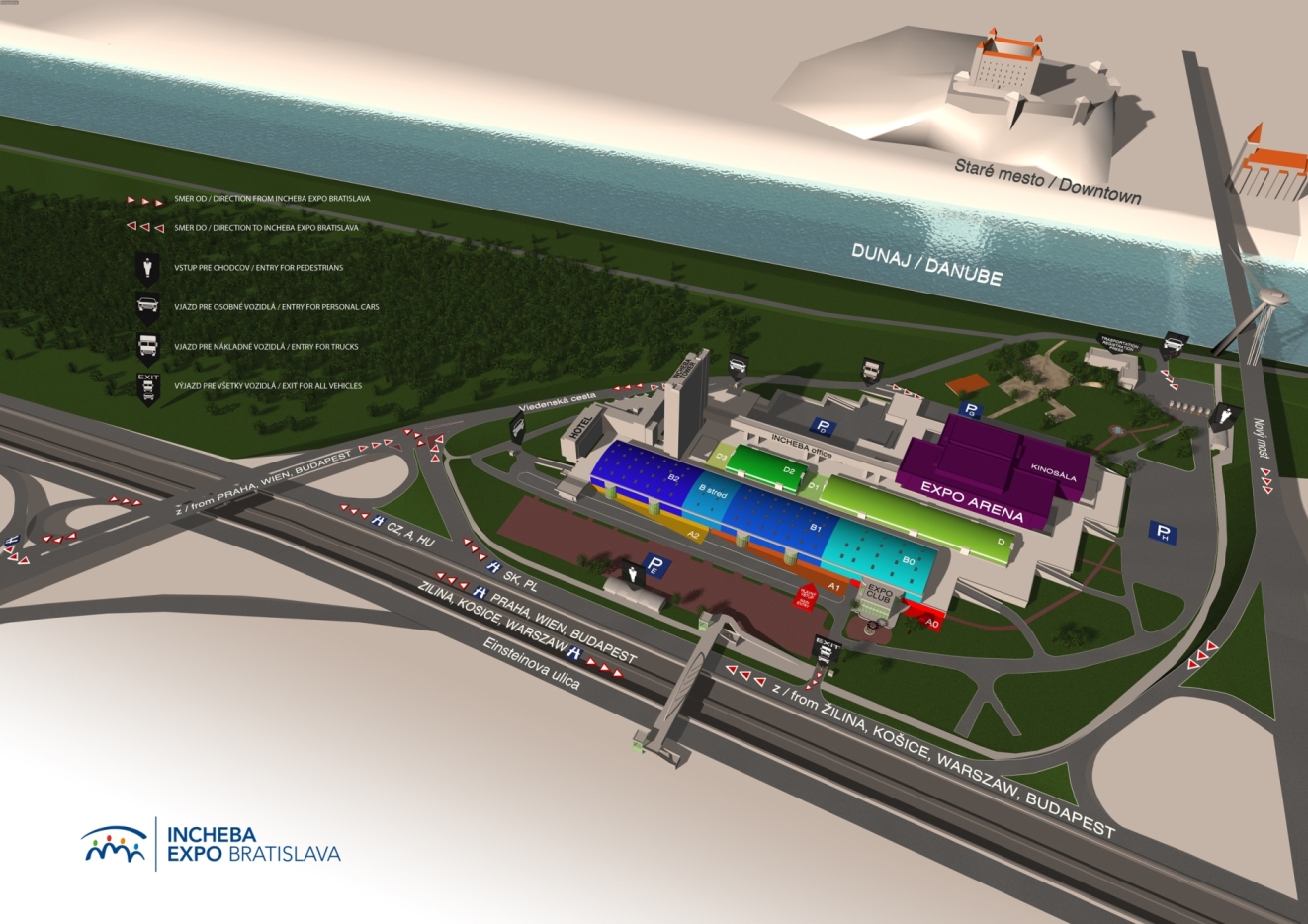 Mapa veletrhu MODDOM 2019 - INCHEBA EXPO BRATISLAVA